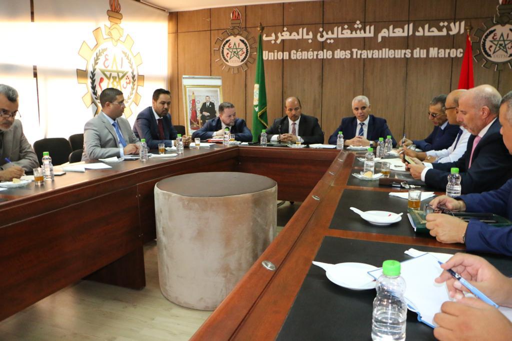 ٱيت الطالب يواصل جولات الحوار الإجتماعي بزيارة مقر الاتحاد العام للشغالين بالمغرب